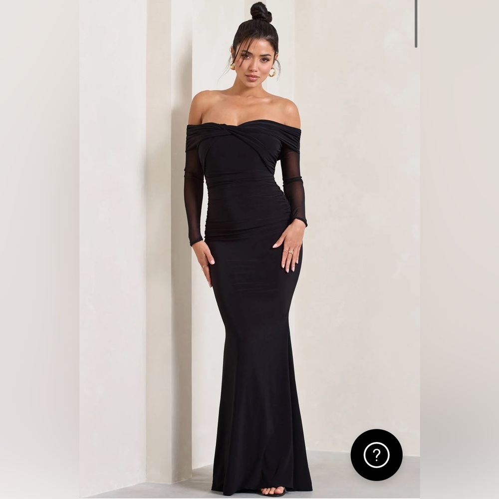Club L London Alex Bardot Twist Maxi dress